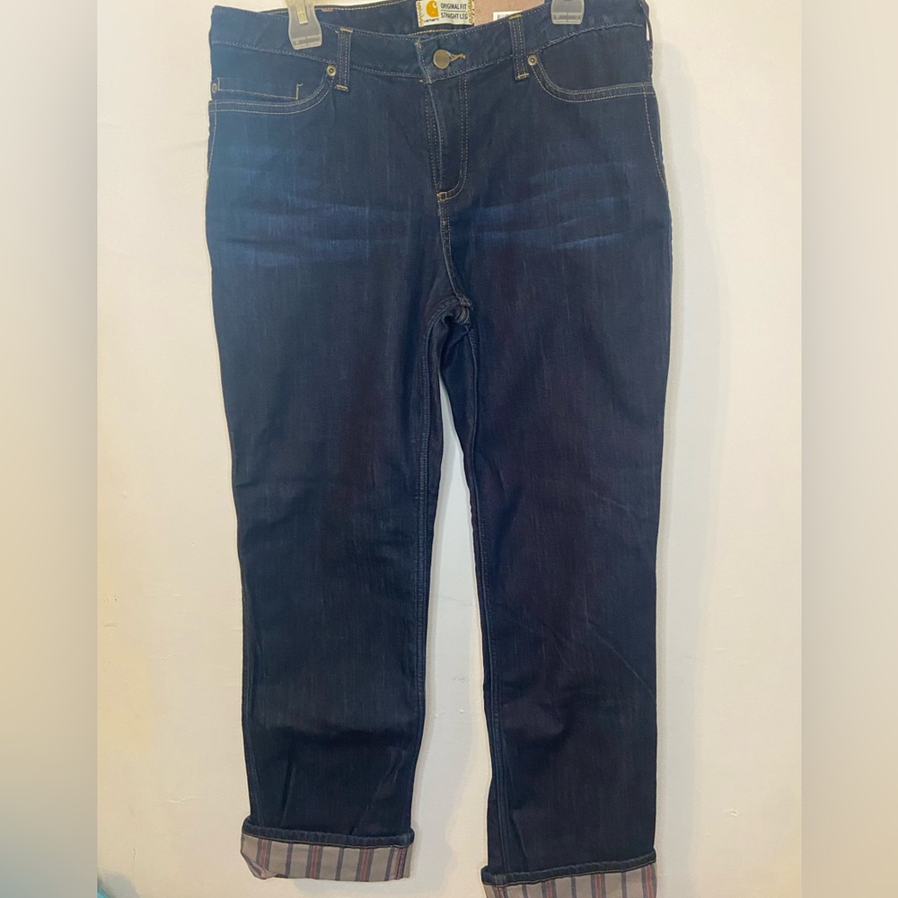 Carhartt womens original Fit Straight Leg Size 14 Pants (NWT)